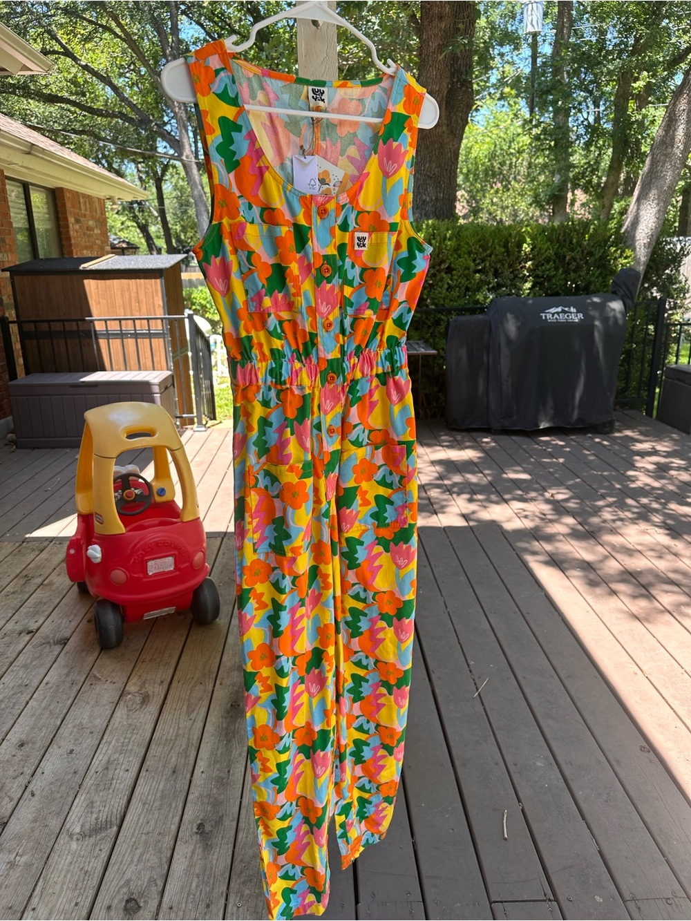 Lucy & Yak Juni Jumpsuit in organic twill - Picture 3 of 5